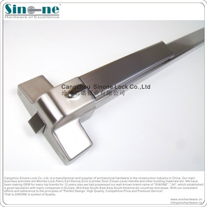 Panic push bar for emergency exit door anti panic bar push bar for fire steel door/Germany quality/ Guaranteed for 5yrs