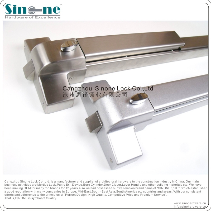 stainless steel 304 fire door panic bar panic exit device/Germany quality Guaranteed for 5 years