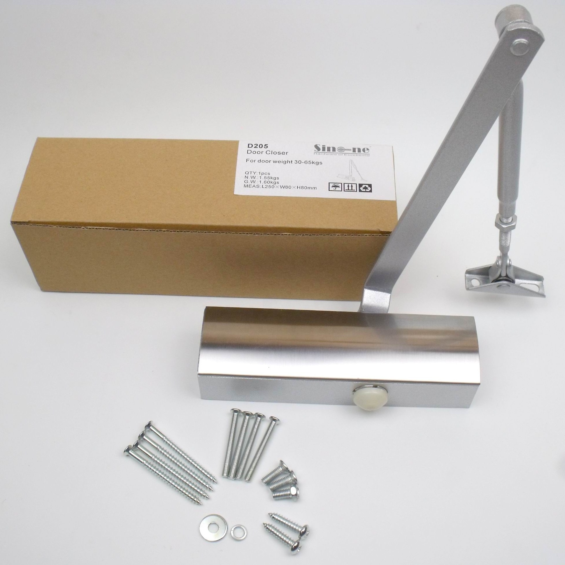 Door Closer Stainless Steel Mounted EN 2 3 4 Level Fire Door Fire Rated