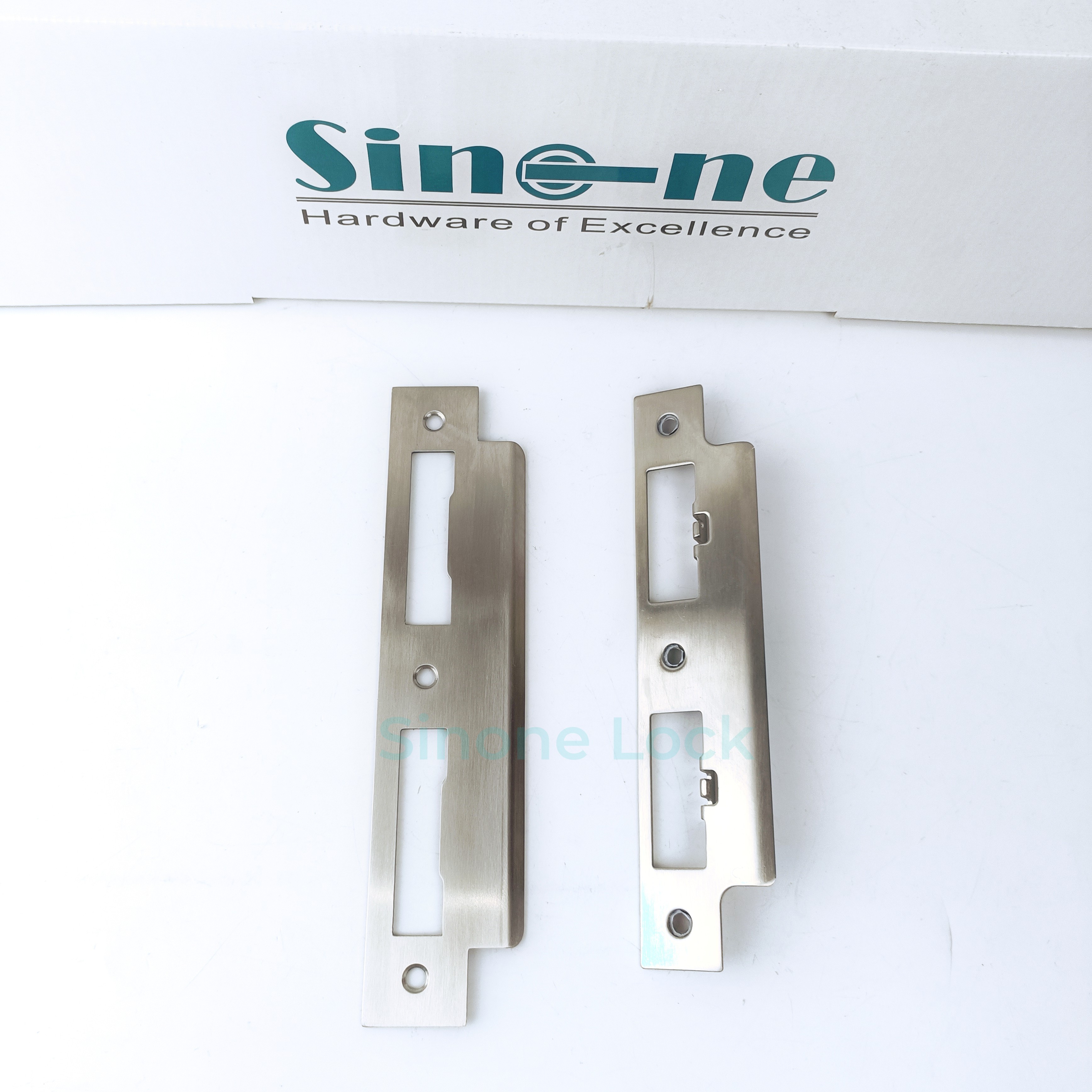 stainless steel 304 strike plate customized in different shapes used with Euro Mortise Lock