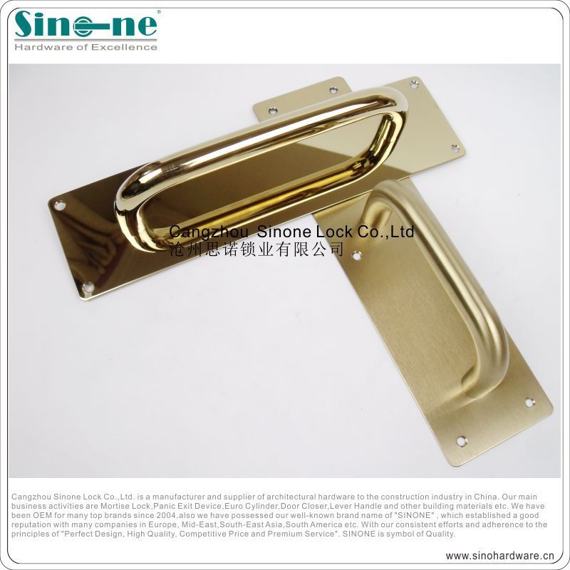 Door Finger  Kick Plates Stainless Steel Door Finger Push Plate Standard Square Corner