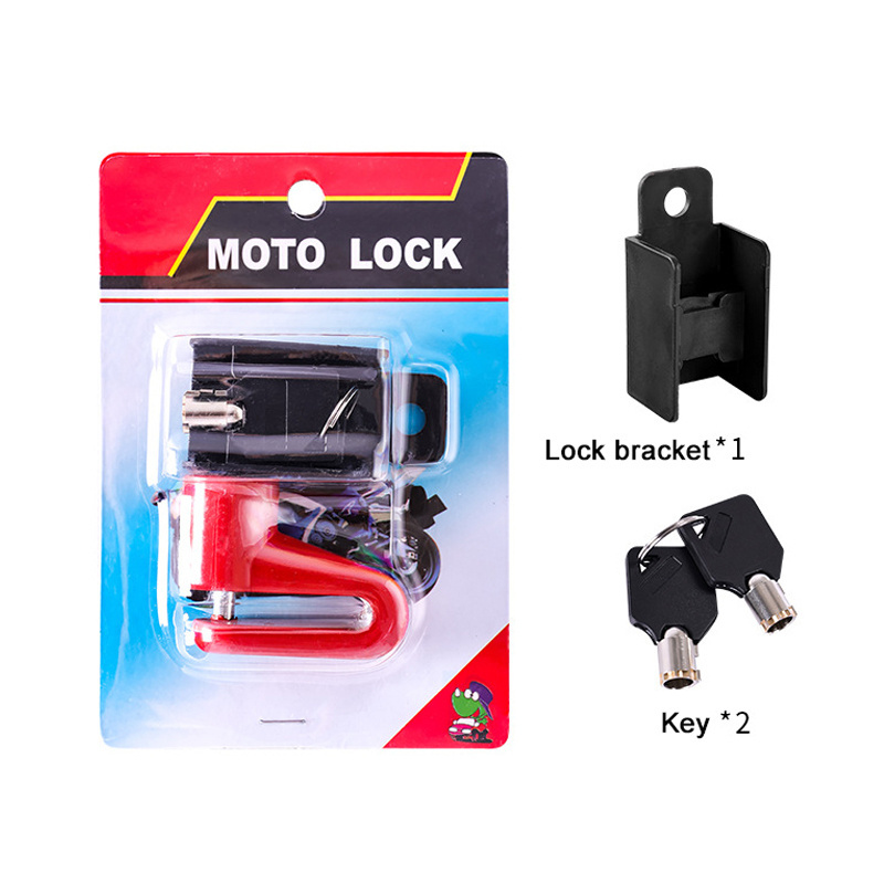 Mountain bike Motorcycle motorbike electric bike key lock Cycling equipment accessories bicycle disc brake lock