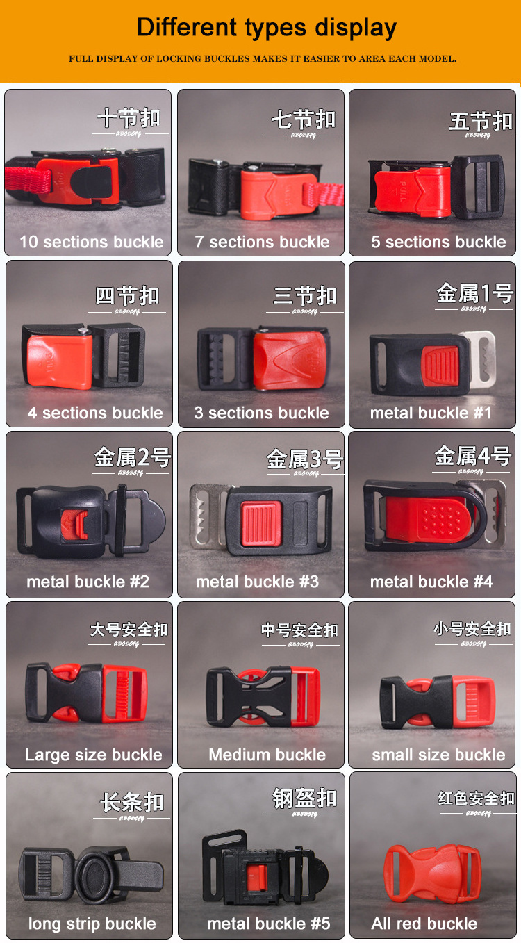 Motorcycles electric motorbike helmets universal accessories safety lock chin buckle clips plastic metal plug buckle