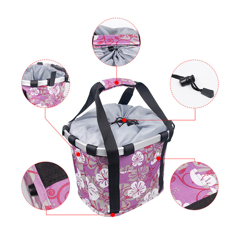 High Quality Eco Friendly washing dog bag folding foldable Bicycle bike Basket