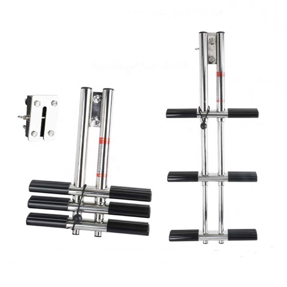 Sinooutput marine hardware parts AISI316/304 stainless steel telescopic dive ladder for yacht  hot sale in Europe