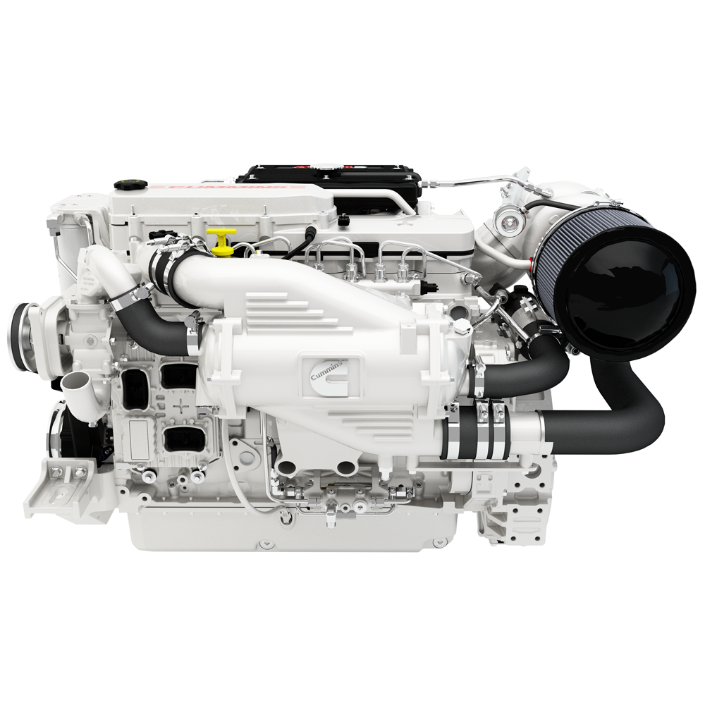 Economical marine diesel engine (247-542 hp) quiet noise reduction boat engine