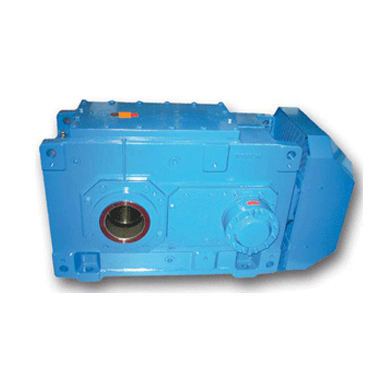 Right-angle helical-bevel gearbox/gear speed reducer solid shaft output hollow shaft output