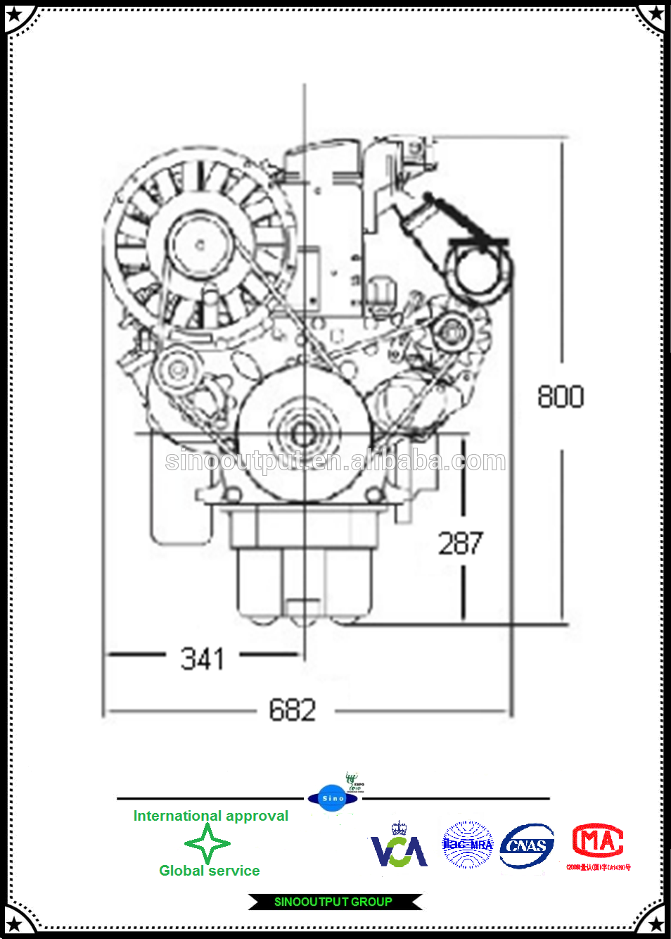 2 cylinder diesel motor F2L912 Deutz engine for constructure machine