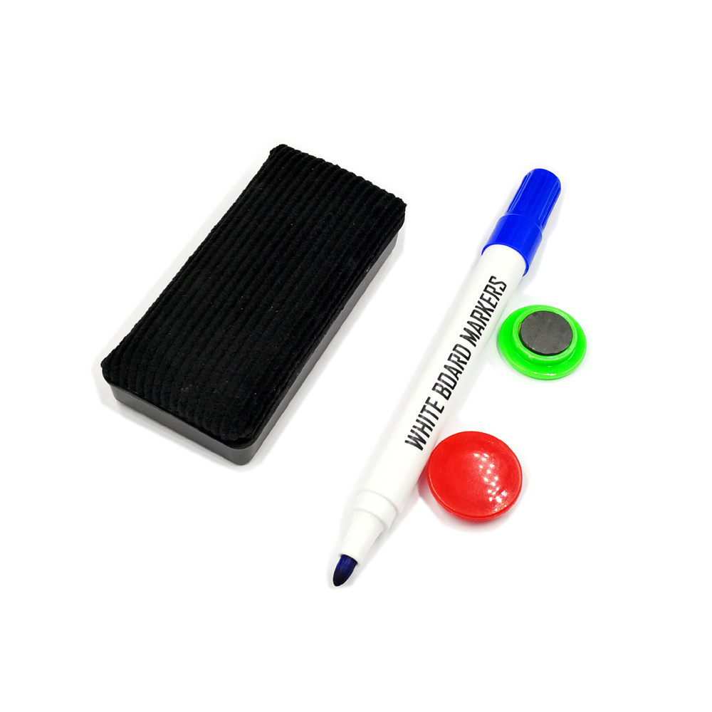 2021 Hot Sell Dry erase whiteboard marker pen set with magnets and eraser suitable for school, office and daily