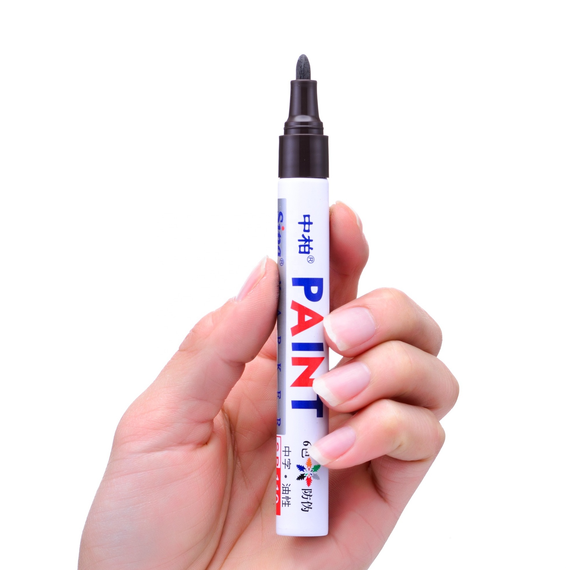 Sipa Paint Marker Pens Permanent Oil Grave Tire Shoes Key Waterproof Sunproof Marker Pen SP110 Metallic Fabric Rock Porcelain