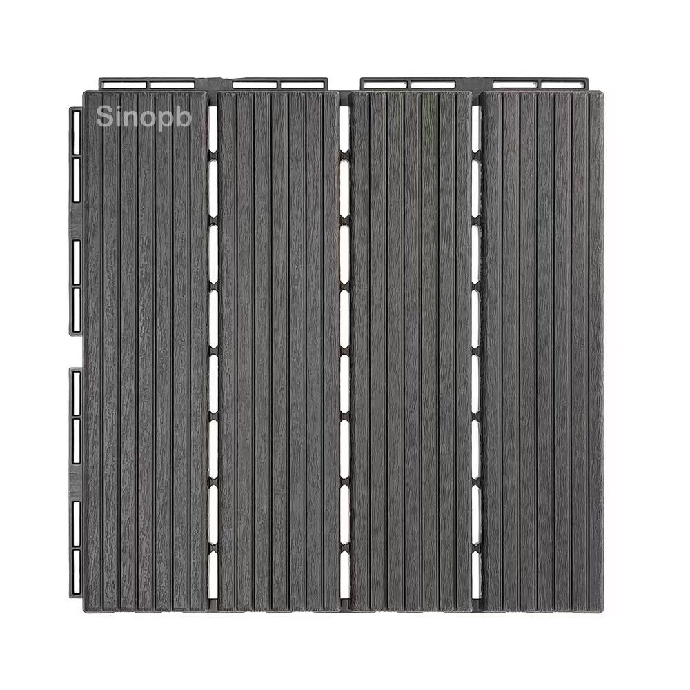 Easy Installation Interlock Click Floor Tiles/PVC/Lvp/Rvp/Spc Wood Plastic Composite Decking Boards Flooring