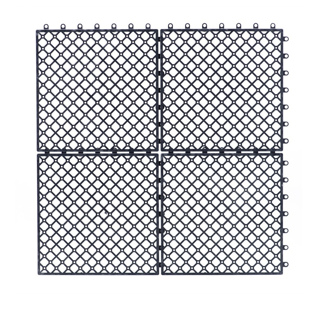 500*500mm wear-resistant plastic grid, Interlocking PP plastic mat,  PP plastic base for decking tiles