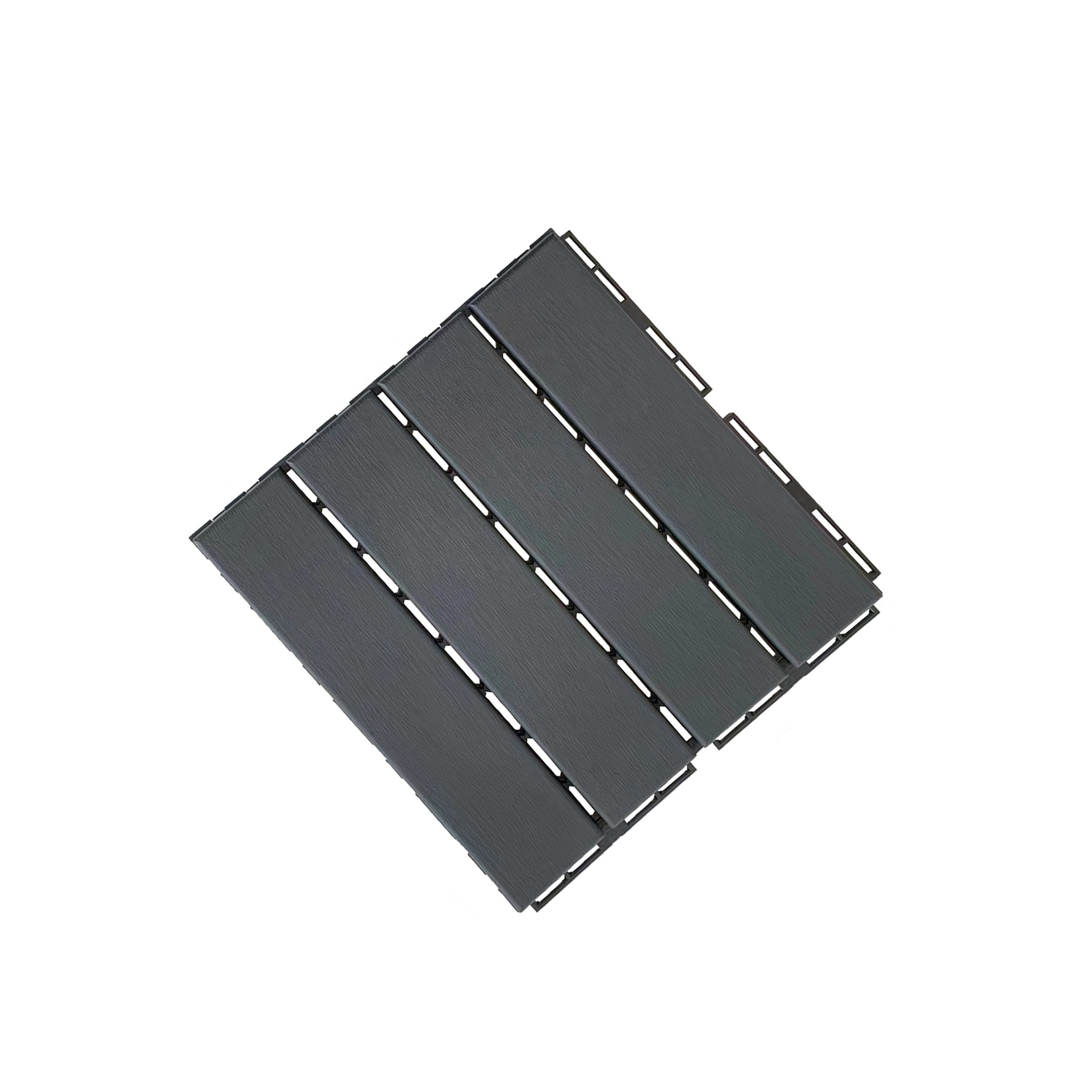 PB-319 Waterproof DIY Interlocking Tile Plastic outdoor decking tile floor interlocking plastic tile silent