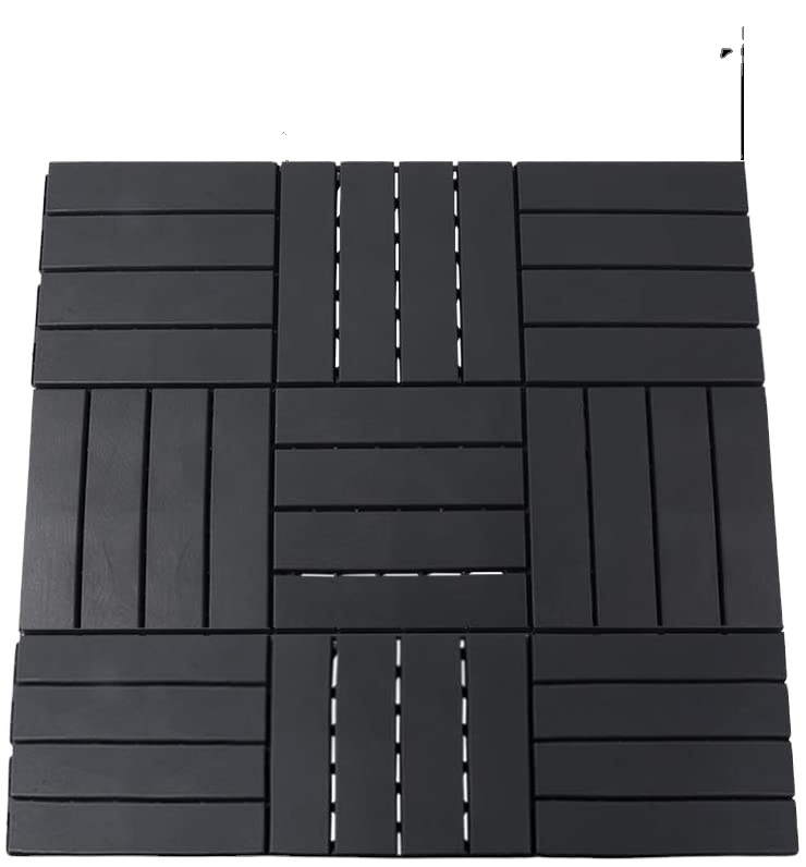 PP interlock plastic garage floor tile fire resistant hollow composite deck board