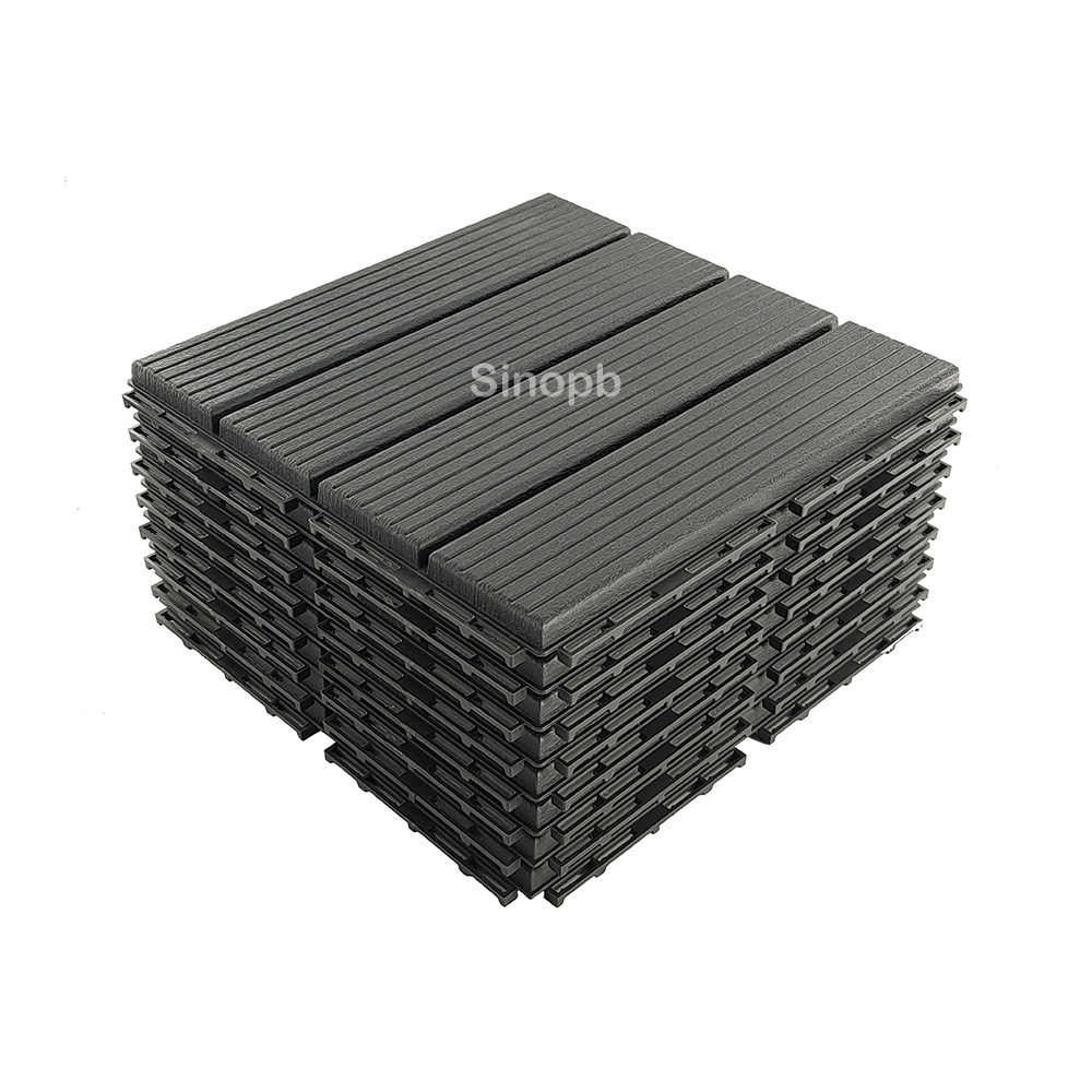 Easy Installation Interlock Click Floor Tiles/PVC/Lvp/Rvp/Spc Wood Plastic Composite Decking Boards Flooring