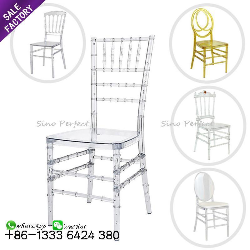 Customize Wedding Event Hotel Transparent Phoenix Clear Sillas Chivari Wholesale Cheap Luxury Tiffany Chairs