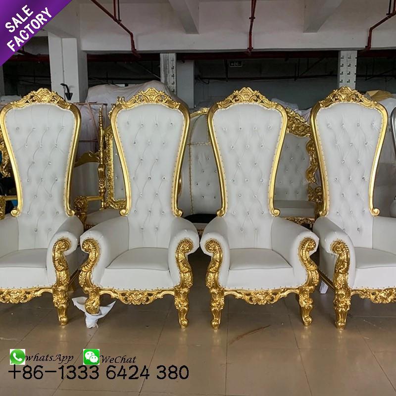 ODM Custom Durable Leather Armchair Queen Sofa High Quality King Throne Luxury Hotel Chair