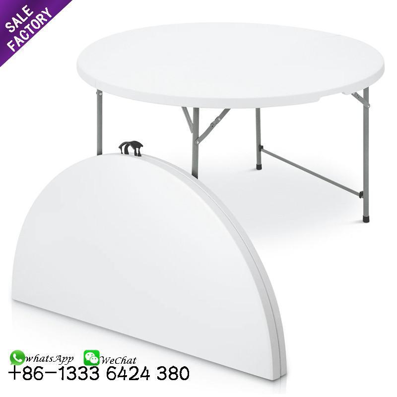 OEM Plastic Folding Table Round White China Wholesale Cocktail Tables For Events Party Sale