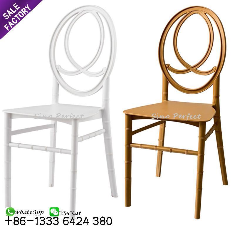 Sino Perfect Wedding Gold White Party Chairs Cross Back Crossback Restaurant White Plastic Chairs For Events