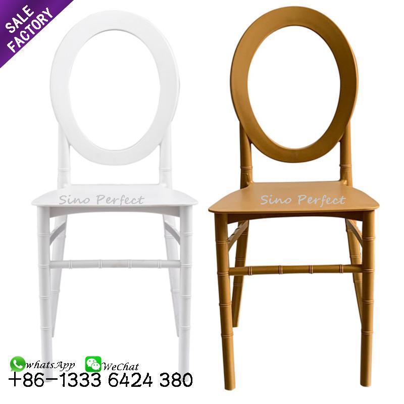 Sino Perfect Wedding Gold White Party Chairs Cross Back Crossback Restaurant White Plastic Chairs For Events