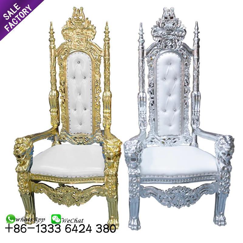 ODM Custom Durable Leather Armchair Queen Sofa High Quality King Throne Luxury Hotel Chair