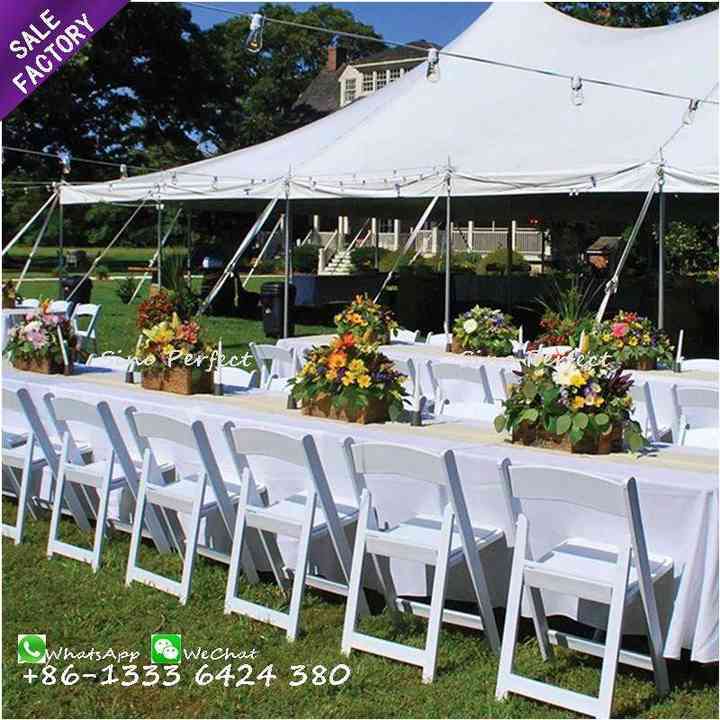 Wholesale Outdoor Garden White Padded Wimbledon Folding Resin Chair For Wedding Party