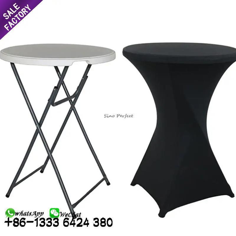 OEM Plastic Folding Table Round White China Wholesale Cocktail Tables For Events Party Sale