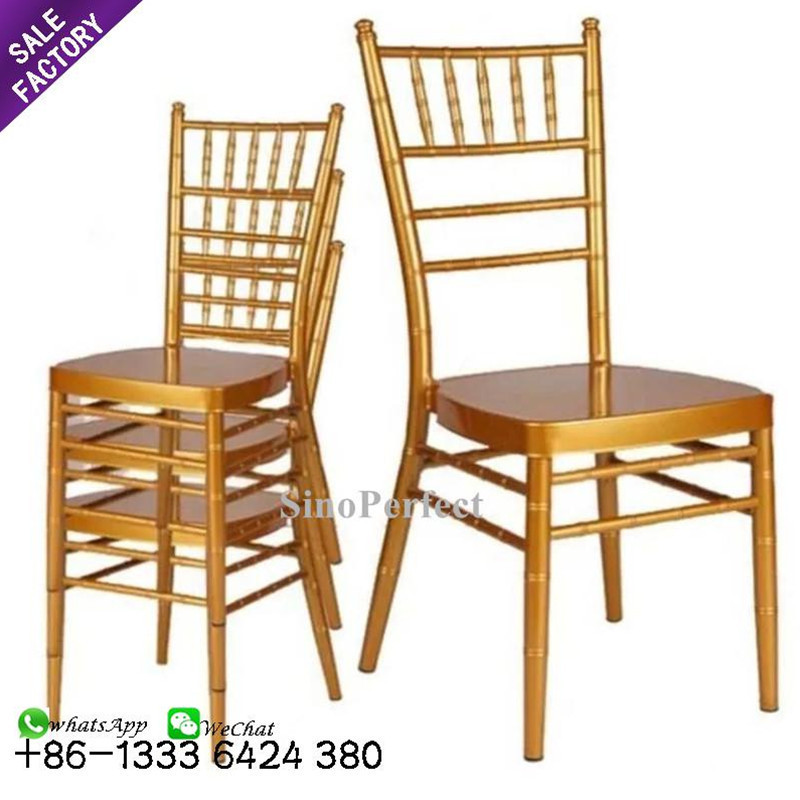 ODM Custom Gold Legs Furniture Hall Tiffany Hotel Wedding Reception Chivalry Chairs Chiavari Chair