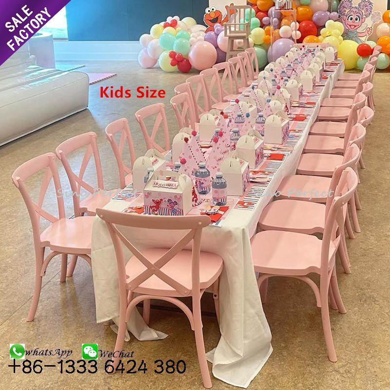 Minimalist Children Birthday Dining Furniture Clear Acrylic Furniture Kids Party Chairs And Table