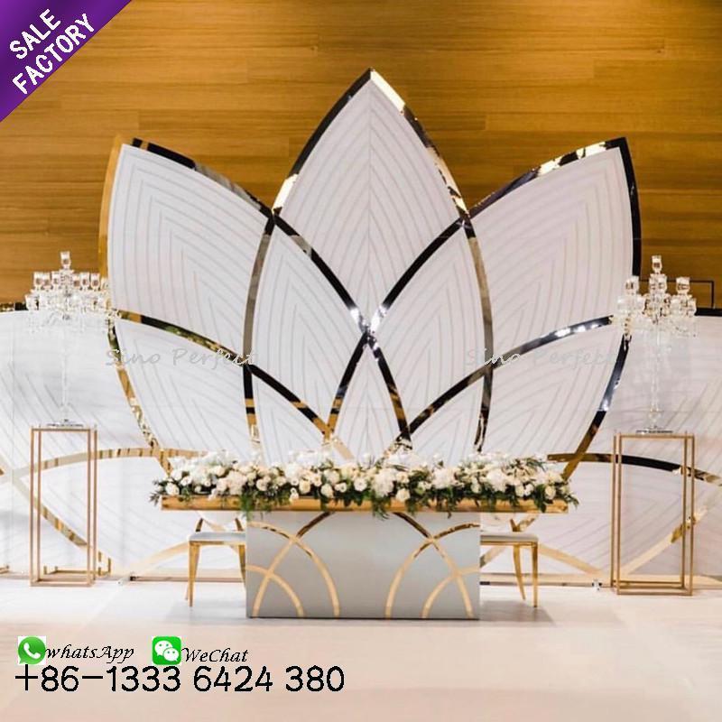 Decoration Supplies Products New Gold Backdrop Party Banquet Table Valentine'S Day Gift For Wedding