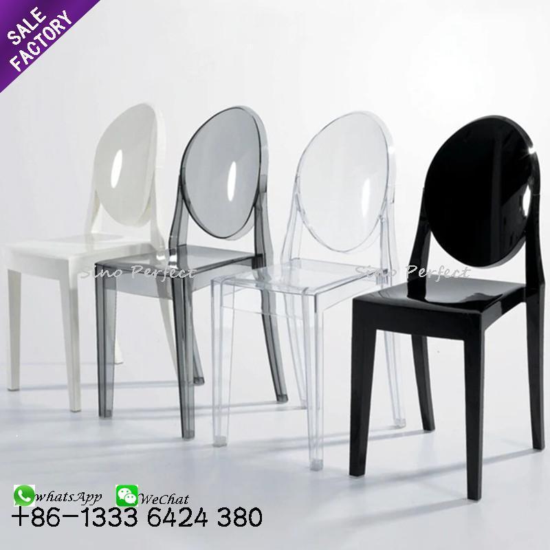 Sinoperfect Multiple Styles Chiavari Crystal Transparent Event Napoleon Tiffany Acrylic Chair