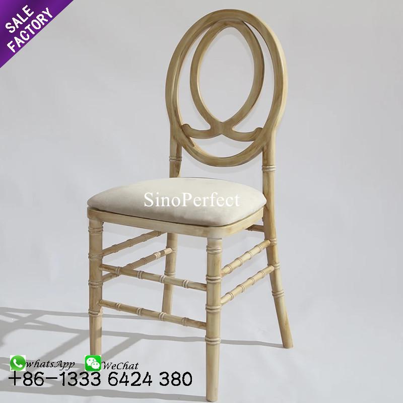 Simple Design Stackable Furniture Banquet Wedding Dining Event Cross Back Chairs Wooden Outdoor