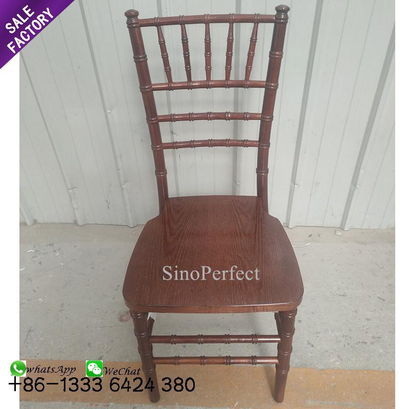 Simple Design Stackable Furniture Banquet Wedding Dining Event Cross Back Chairs Wooden Outdoor