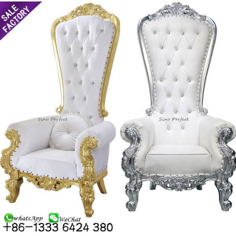 Wholesale Factory Price Luxury Lover Seat Seat Velvet Royal King Throne Sofa Chair