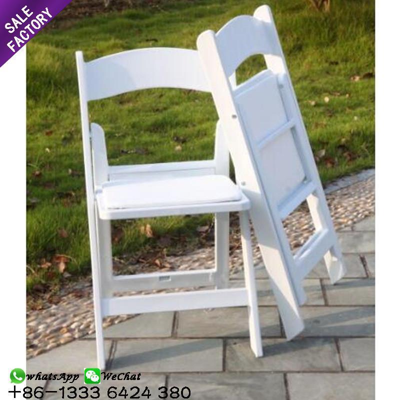 Wholesale factory white plastic resin weddings folding wimbledon chairs for hotel