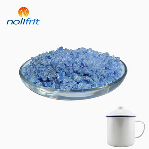 Low temp titanium white cover coating 222 enamel frit granule shape