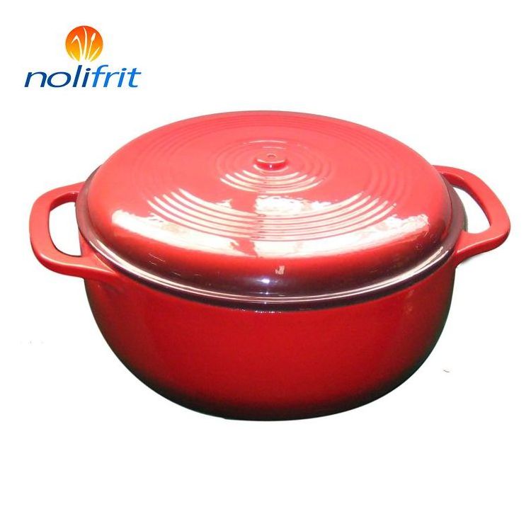 Acid resistant transparent glaze enamel frit for cast iron cookware / pot / pan