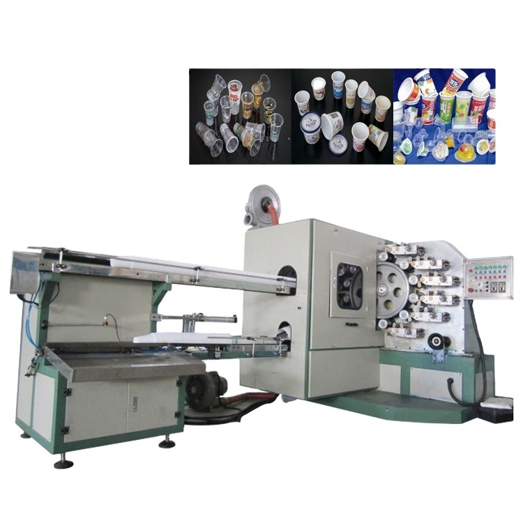 Printer Offset Color Coffee Logo Foam PET PP Automatic Plastic Cup Printing Machine