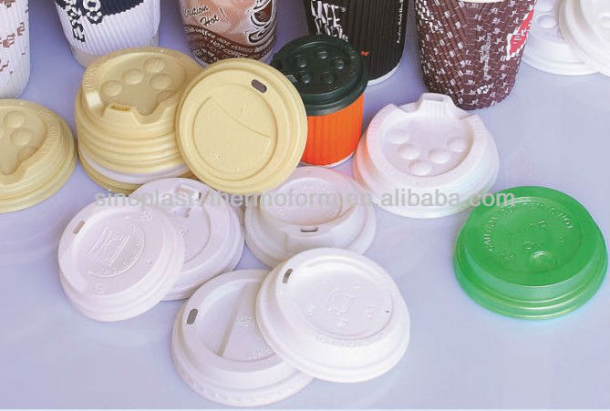 Automatic Plastic Cup Lid Making Machine, plastic making machine, lid thermoforming machine