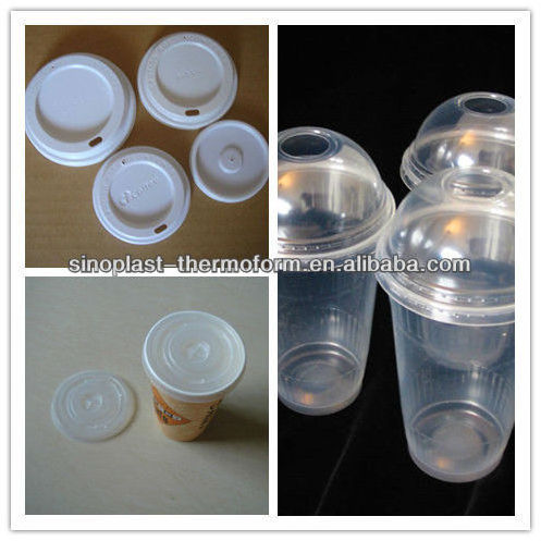 Automatic Plastic Cup Lid Making Machine, plastic making machine, lid thermoforming machine