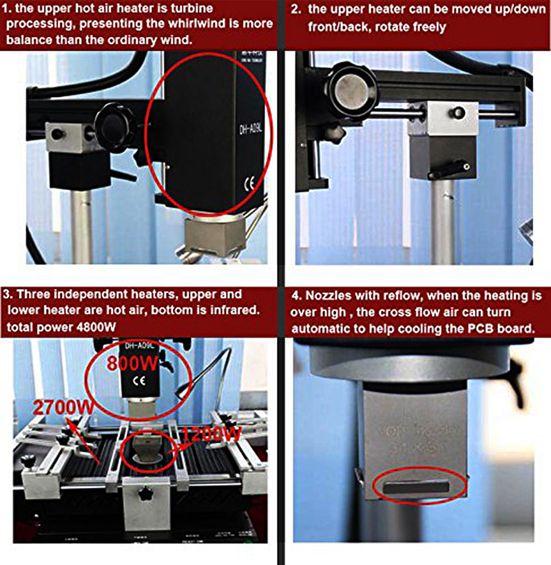 Infrared bga station/mobile ic repairing tools/laptop BGA chip rework equipment