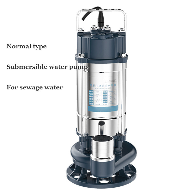 Qiwo bomba de agua residuales WQD10-10-0.75 1hp portable stainless steel small submersible dirty water suction pump