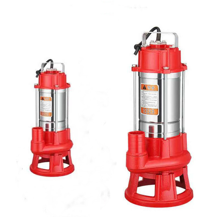 Qiwo 4kw pompe de relevage extra strong automatic cutting submersible dirty water pump with cutter blade