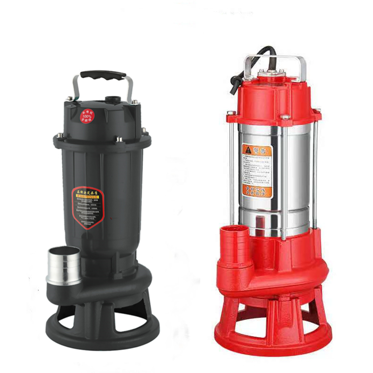 Qiwo 4kw pompe de relevage extra strong automatic cutting submersible dirty water pump with cutter blade