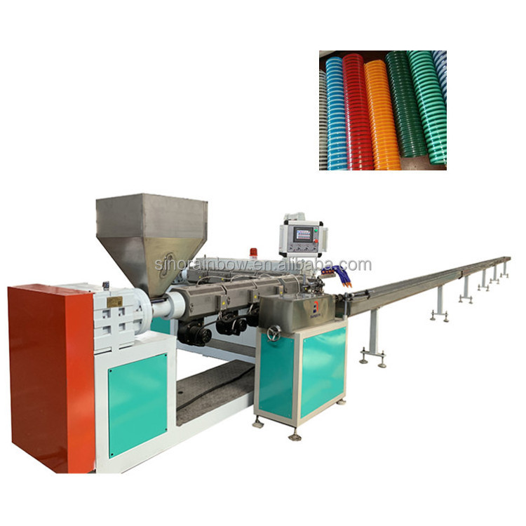 High Quality  Plastic PVC Spiral Corrugated  Suction Hose Extruder Making Machine