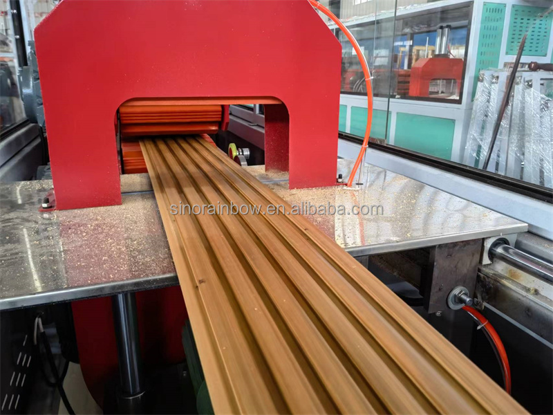 PVC WPC Wood Plastic Composite Panel Making Machine PVC WPC Wooden Decking Profile Extrusion Machine