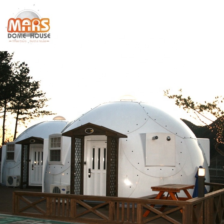 Luxury insulated FRP mongolia yurt dome homes for sale