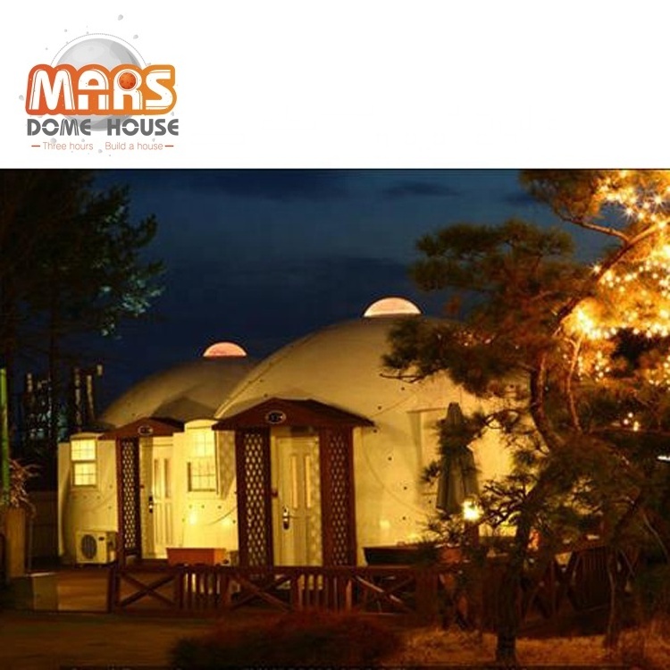 Quick Assemble Earthquake Proof Prefab FRP Dome Houses Replace Japan Foam Dome