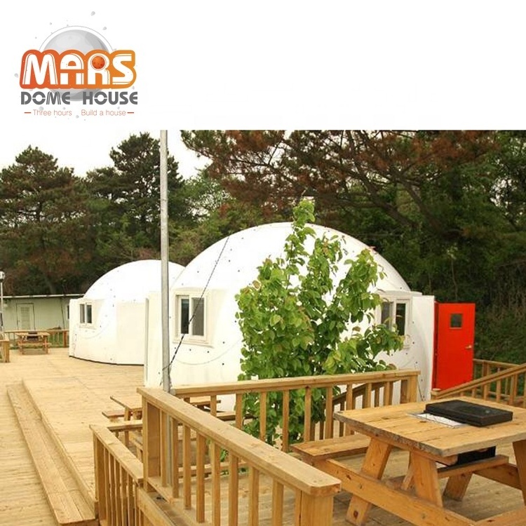 Quick Assemble Earthquake Proof Prefab FRP Dome Houses Replace Japan Foam Dome