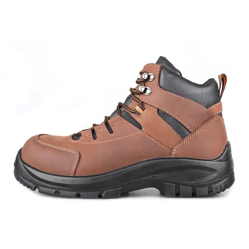 Genuine Leather Mining Industrial Work Boots Men Ankle Boots S3 Anti Smashing Puncture Resistant Steel Toe Safety Shoes For Men